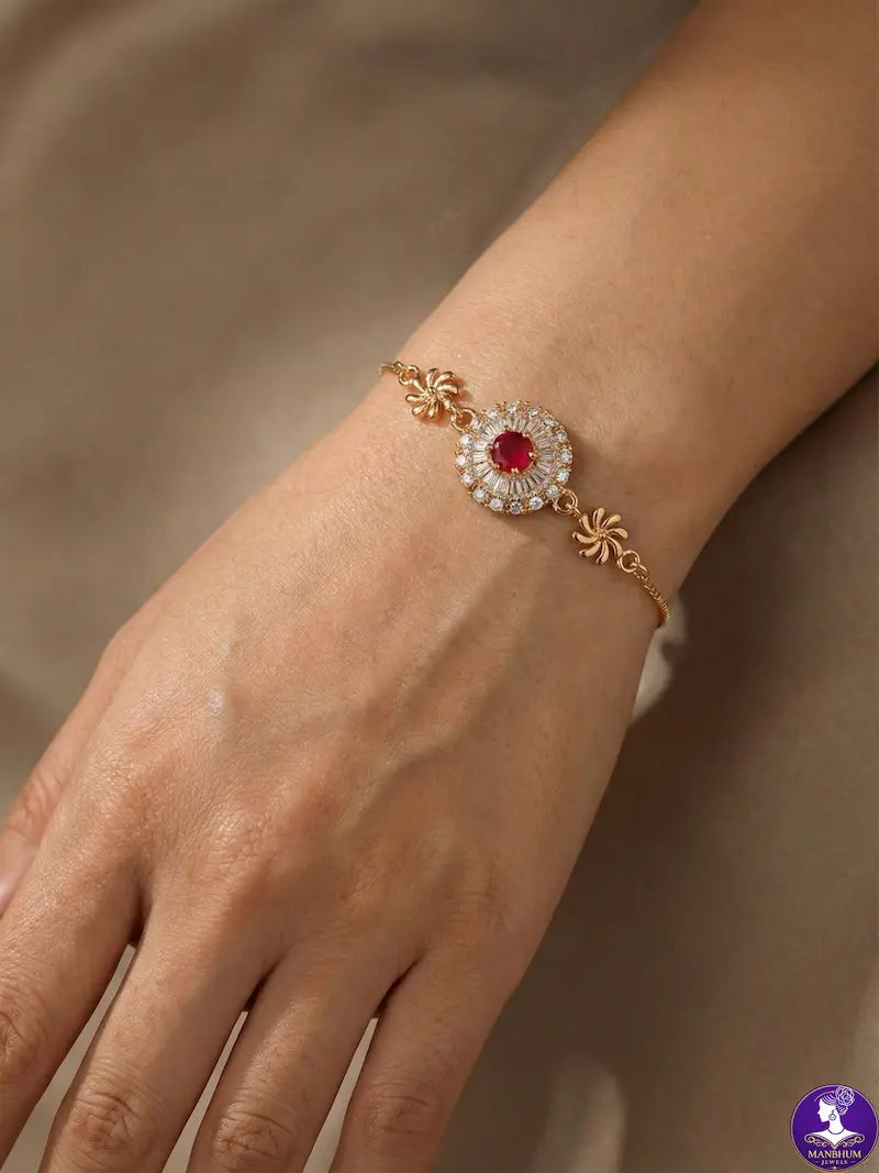 Ruby Bloom Luxe Bracelet