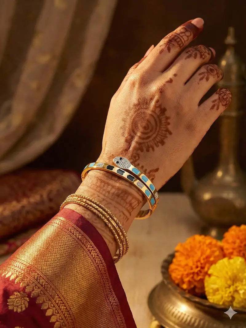 Mystic Snake Gold Bracelet